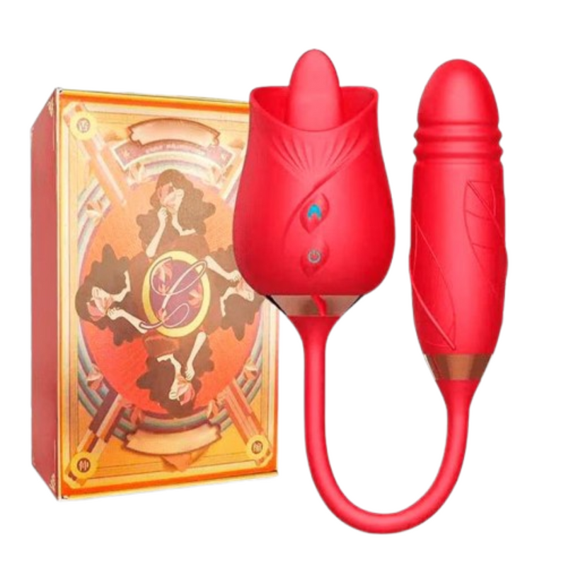 Vibrador Sux 2 em 1-  Língua para ponto G e clitóris Dose Dupla