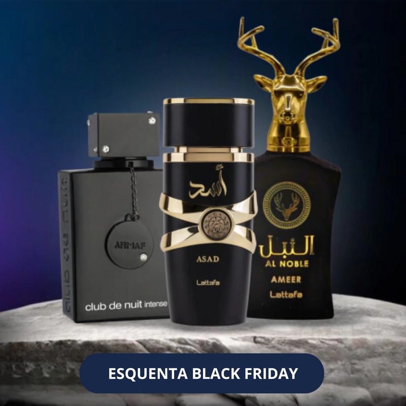 3 Perfumes Árabes ORIGINAIS (100ml) - Asad | Club de Nuit | Al Noble Ameer (Queima de Estoque BLACK FRIDAY!)