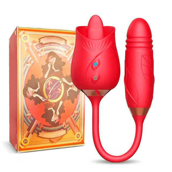 Vibrador Sux 2 em 1-  Língua para ponto G e clitóris Dose Dupla