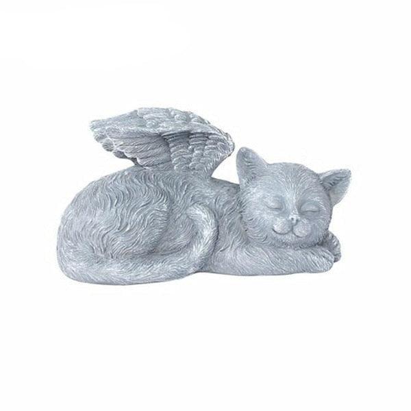 Estatueta Cachorro e Gato Anjos