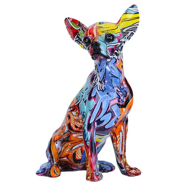 Estatueta Ornamental de Cachorro Chihuahua