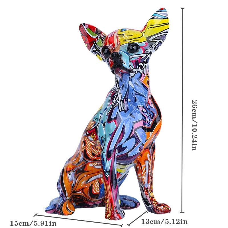 Estatueta Ornamental de Cachorro Chihuahua