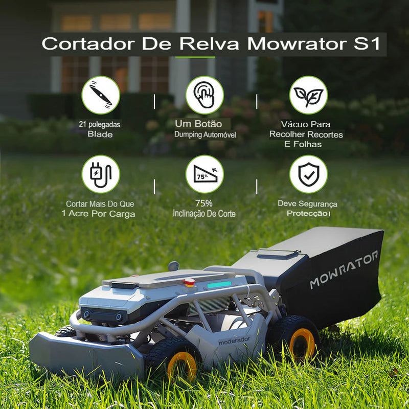 Cortador de grama com controle remoto Mowrator S1 4WD