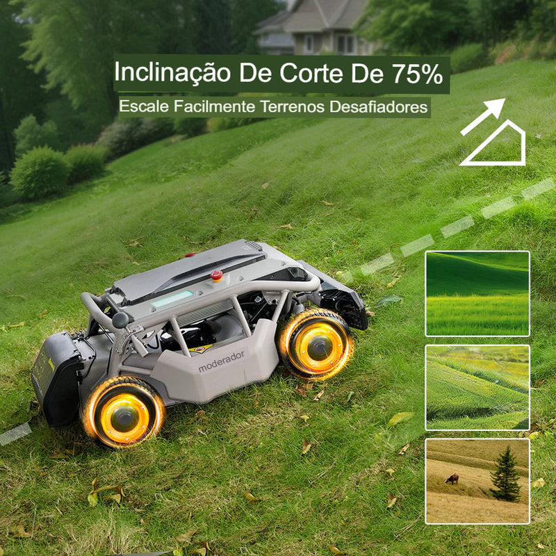 Cortador de grama com controle remoto Mowrator S1 4WD