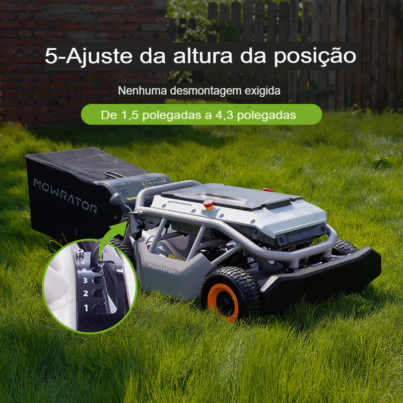 Cortador de grama com controle remoto Mowrator S1 4WD