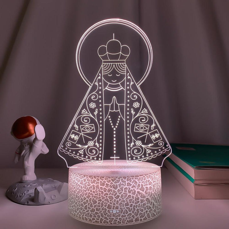 Luminária 3D - Nossa Senhora Aparecida