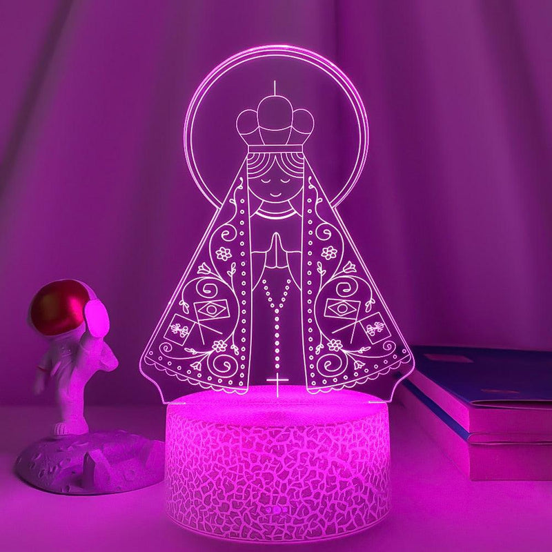 Luminária 3D - Nossa Senhora Aparecida