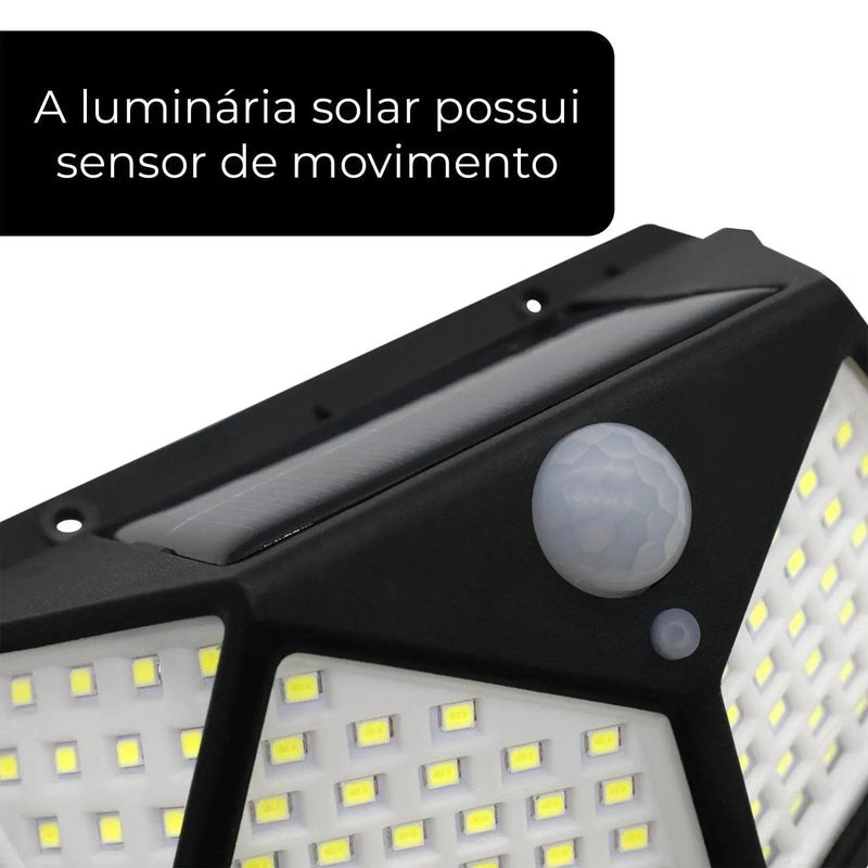 Luminária solar para áreas externas a prova d'água