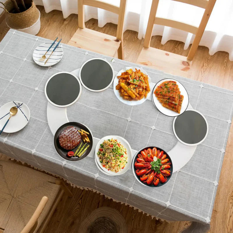 Conjunto de Bandeja Giratória Lazy Susan de 8 peças