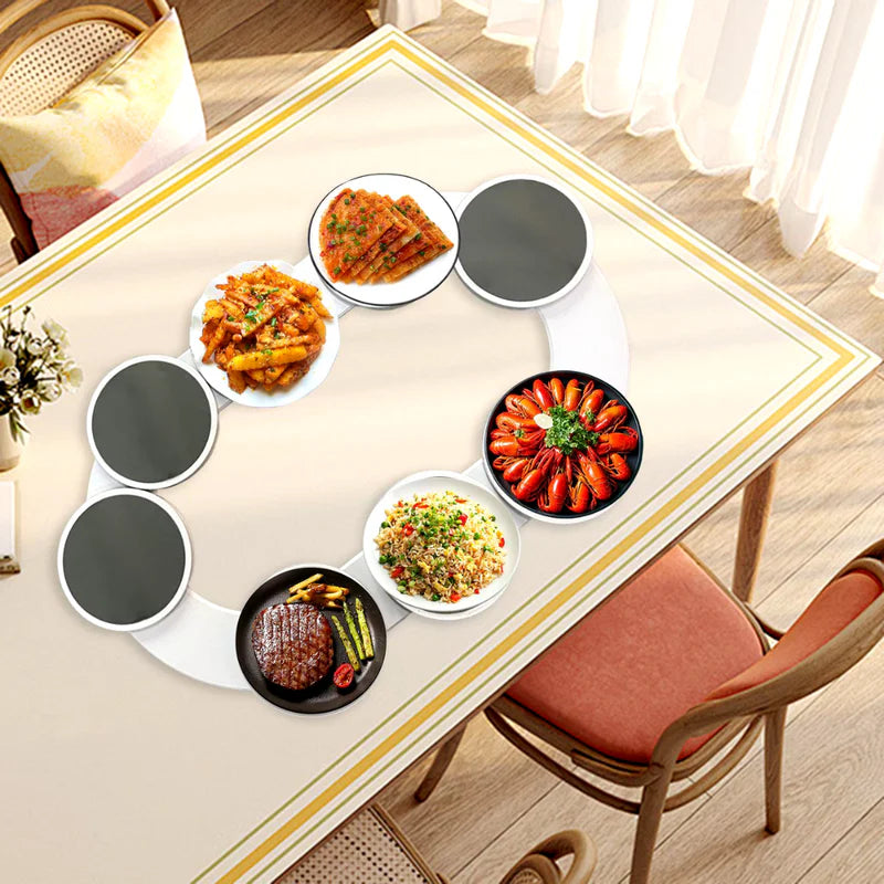 Conjunto de Bandeja Giratória Lazy Susan de 8 peças